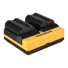 PATONA Dual Ladegerät f. Konica Minolta Nikon EN-EL3 Dynax 5D 7D Nikon EN-EL3 Minolta inkl. Mikro-USA