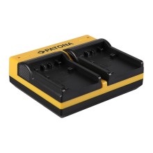 PATONA Dual Ladegerät f. Sony NP-FP50 Alpha A230 A290 A330 A380 A390 NP-FP50 CX E inkl. Mikro-USB Ka