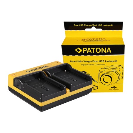 PATONA Dual Ladegerät f. JVC BN-V408U D D30 D47AC D70K D90K GRD33AC GR-D33AC GRD50K w zestawie. Micro USB