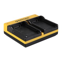 PATONA Podwójna ładowarka f. Canon LP-E8 EOS 550D 600D 650D 700D z kablem micro USB