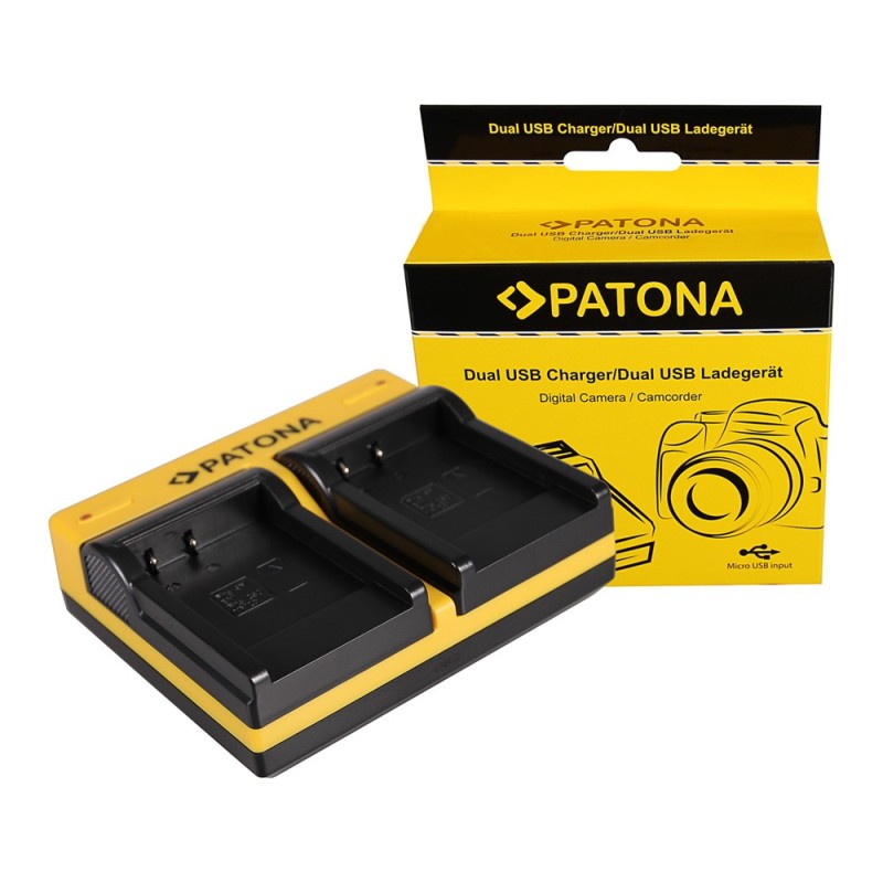 Podwójna ładowarka PATONA Sony NP-BN1 Cybershot DSCT99 DSC-T99 DSCTX5 DSC-TX5 DSCTX7 w komplecie. Kabel mikro-USB
