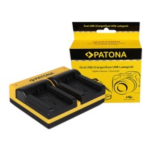PATONA Podwójna ładowarka f. Canon BP-808 FSxx FS10 FS-10 FS100 FS-100 FS11 FS-11 BP-808 HF