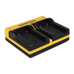 PATONA Podwójna ładowarka f. JVC BN-VF808U GR-D DRD818 DR-D818 GRD720 GR-D720 GRD720E w tym. Kabel mikro-USB