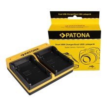 PATONA Podwójna ładowarka f. Samsung SB-P90A SC SC105L SC-105L SCM105 SC-M105 SCM105S w komplecie. Kabel mikro-USB