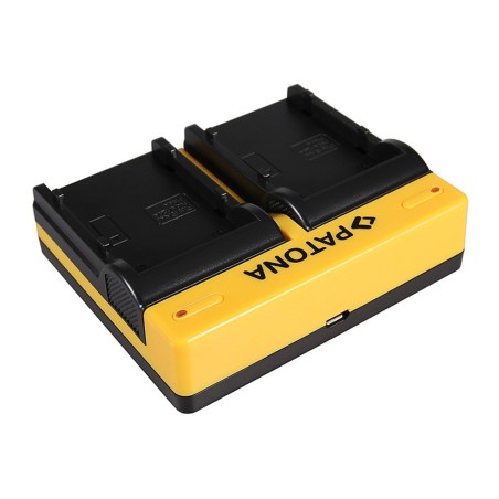 PATONA Podwójna ładowarka f. Samsung SB-P90A SC SC105L SC-105L SCM105 SC-M105 SCM105S w komplecie. Kabel mikro-USB