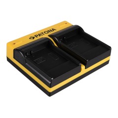 PATONA Podwójna ładowarka f. Samsung IA-BP85ST HMX H104 H104 H105 H105 H106 H106 HMXH100 w tym. Kabel mikro-USB