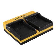 PATONA Dual Ladegerät f. Samsung SLB-07A TL TL100 TL210 TL220 TL225 TL90 SLB-07A PL150 inkl. Mikro-U