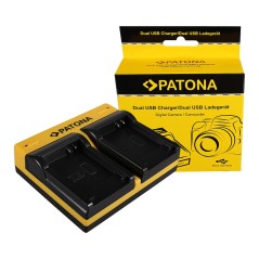 PATONA Dual Ladegerät f. Canon NB-8L Powershot A2200 A3000 IS A3000IS A3100 IS A3100IS inkl. Mikro-U