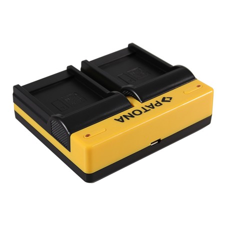 PATONA Dual Ladegerät f. Casio NP-110 Exilim EXH30 EX-H30 EXZ2000 EX-Z2000 EXZ2300 inkl. Mikro-USB K