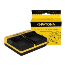 PATONA Dual Ladegerät f. Nikon EN-EL15 1 V1 EN-EL15 D600 D610 D7000 D7100 D800 D8000 inkl. Micro USB