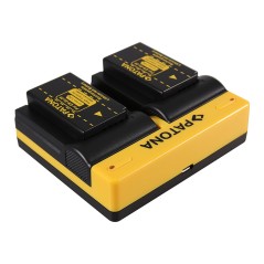 PATONA Dual Ladegerät f. Nikon EN-EL20 1 J1 J-1 V3 V-3 inkl. Kabel micro-USB