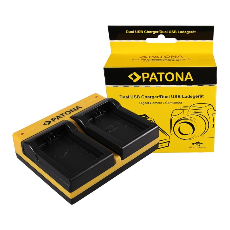 PATONA Dual Ladegerät f. Canon BP-110 Legria HF 206 HF 28 HF R26 inkl. Kabel micro-USB PATONA Dual Ladegerät f. Canon BP-110 Legria HF 206 HF 28 HF R26 inkl. Kabel micro-USB