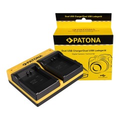 PATONA Dual Ladegerät f. Canon NB-11L IXUS 125HS 240HS NB-11L Powershot A1200 A2200 inkl. Micro USB