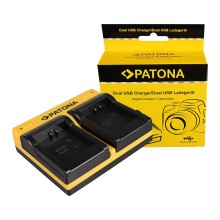 PATONA Dual Ladegerät f. Canon NB-11L IXUS 125HS 240HS NB-11L Powershot A1200 A2200 inkl. Micro USB