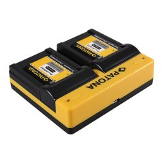 PATONA Dual Ladegerät f. Samsung BP-88A DV200 DV300 inkl. Kabel micro-USB