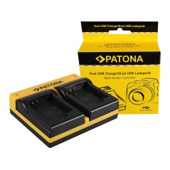 PATONA Dual Ladegerät f. Panasonic DMW-BCN10 Lumix DMCLF1 DMC-LF1 DMCLF1K DMC-LF1K inkl. Mikro-USB K