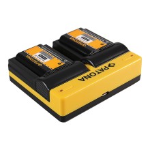 PATONA Dual Ladegerät f. Nikon EN-EL23 Coolpix p600 inkl. Kabel micro-USB