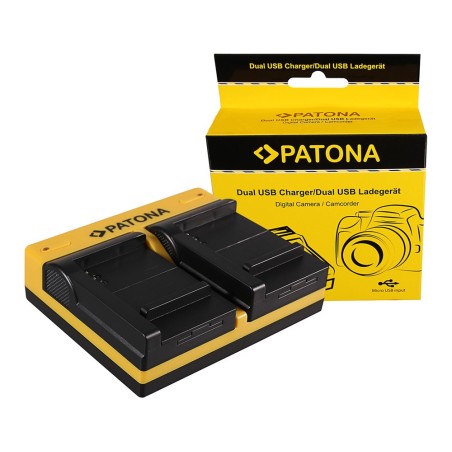 PATONA Dual Ladegerät f. Samsung B740E Galaxy NX mini NXF1 S4 Zoom S4 Zoom LTE SMC101 inkl. Mikro-USA