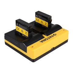 PATONA Dual Ladegerät f. GoPro AHDBT-401 Hero4 Black Edition AHDBT-401 Hero5 Black inkl. Mikro-USB K