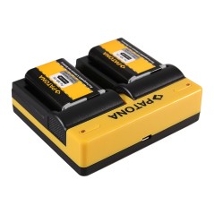 PATONA Dual Ladegerät f. Canon NB12L NB13L Legria Mini X NB12L NB13L PowerShot G1 X Mark inkl. Mikro