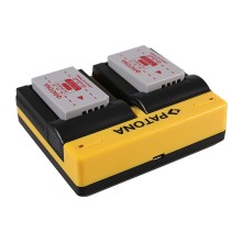PATONA Podwójna Ładowarka do Nikon EN-EL24 (1 J5) z kablem micro-USB