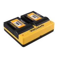PATONA Ładowarka podwójna USB do Action Camera Rollei RL410B 230 240 410 410B 420 z kablem Micro-USB