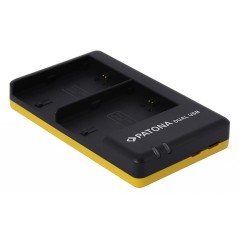 Podwójna szybka ładowarka PATONA f. Canon LP-E6, LPE6 w tym. Kabel USB typu C