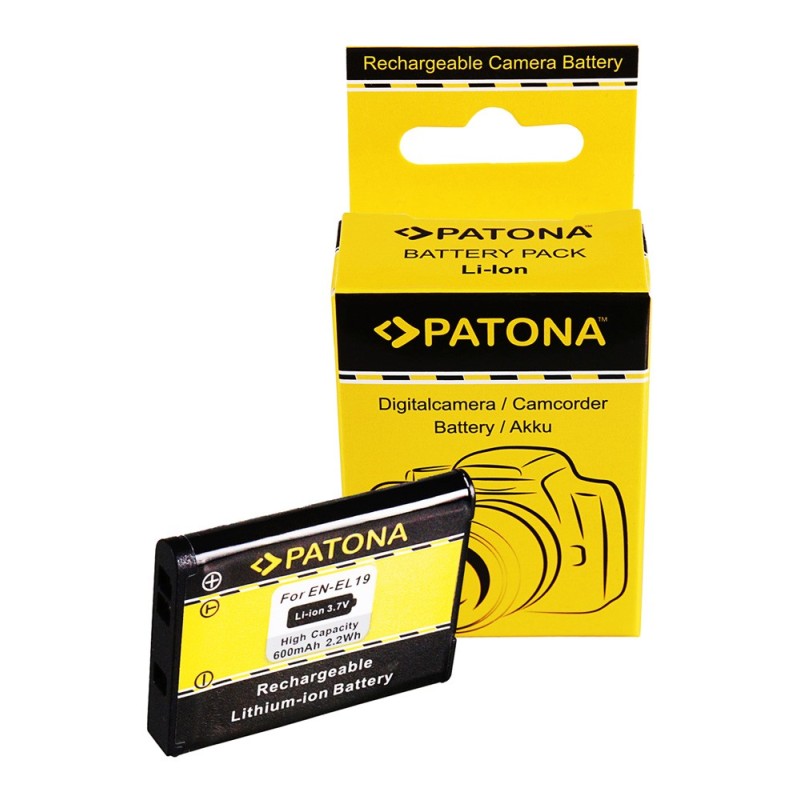 PATONA Standard Bateria EN-EL19 do Nikon CoolPix S4100 S3100 S2500 PATONA Standard Bateria EN-EL19 do Nikon CoolPix S4100 S3100 S2500