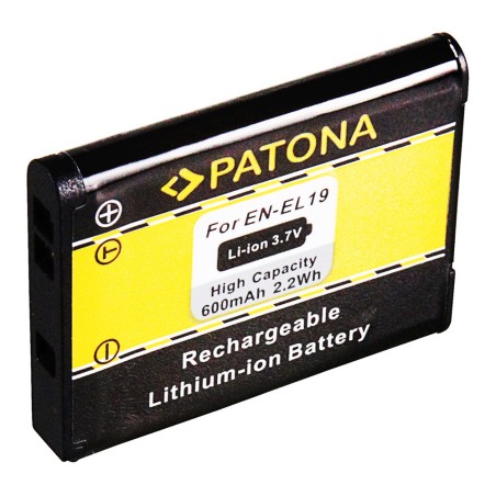 PATONA Standard Bateria EN-EL19 do Nikon CoolPix S4100 S3100 S2500