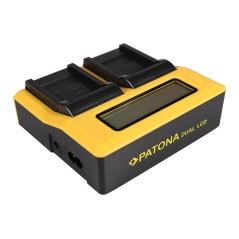 PATONA Dual LCD USB Ładowanie f. Canon SLB-10A Ixus 85 IS SLB-10A IXY DIGITAL 25 IS SLB-10A