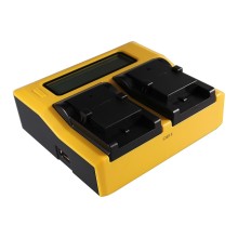 PATONA Ładowarka Dual LCD USB do Olympus Li-10B Camedia C50 Zoom C5000 Zoom C60 Zoom C760 Ultra