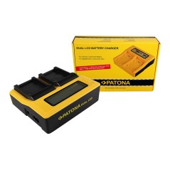 PATONA Dual LCD USB Ładowanie f. Casio NP-20 Exilim EXM1 EX-M1 EXM2 EX-M2 EXM20 EX-M20 EXS1