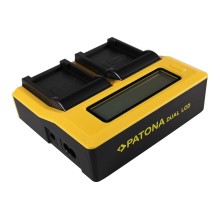 PATONA Ładowarka Dual LCD USB do Casio NP-20 Exilim EXM1 EX-M1 EXM2 EX-M2 EXM20 EX-M20 EXS1