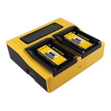 PATONA Ładowarka Dual LCD USB do Casio NP-20 Exilim EXM1 EX-M1 EXM2 EX-M2 EXM20 EX-M20 EXS1