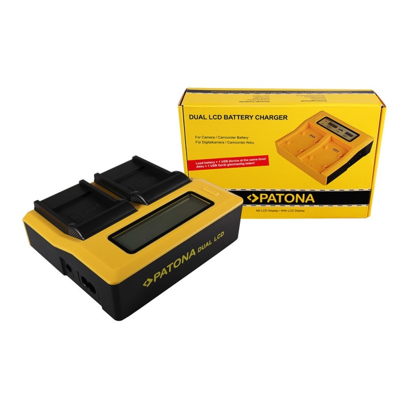 PATONA Ładowarka Dual LCD USB do BENQ Casio NP-40 DC P500 E520 E520+ E610 Casio NP-40 Casio