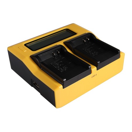 PATONA Ładowarka Dual LCD USB do Casio Panasonic CGA-S007E Exilim EXZ150 EX-Z150 EXZ155 EX-Z155