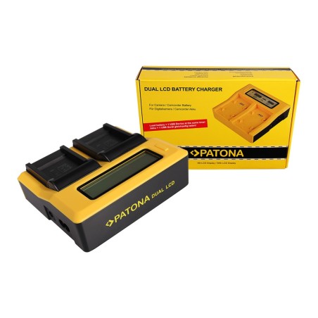 PATONA Ładowarka Dual LCD USB do Sony NP-BN1 Cybershot DSCT99 DSC-T99 DSCTX5 DSC-TX5 DSCTX7