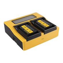 PATONA Dual LCD USB Ładowanie f. Samsung SLB-0837B IA-BH130C IA-BH130LB Digimax i85 L74 szeroki