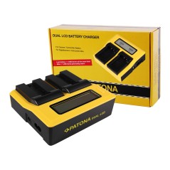 PATONA Dual LCD USB Ładowanie f. Konica Minolta Samsung NP-700 Dimage DGX50K DG-X50-K DGX50R