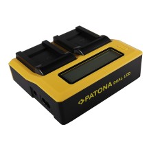 PATONA Dual LCD USB Ładowanie f. Pentax D-LI88 Optio H90 P70 P80 W90 WS80 D-LI88 D-LI88 SANYO