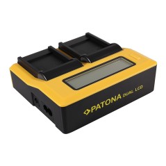 PATONA Dual LCD USB Ładowanie f. Samsung SLB-07A TL TL100 TL210 TL220 TL225 TL90 SLB-07A PL150