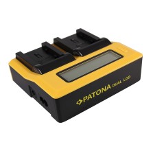 PATONA Ładowarka Dual LCD USB do JVC BN-VG107U / BN-VG108 / BN-VG114 / BN-VG121 / BN-VG138 – do kamer JVC Everio