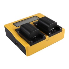 PATONA Ładowarka Dual LCD USB do JVC BN-VG107U / BN-VG108 / BN-VG114 / BN-VG121 / BN-VG138 – do kamer JVC Everio