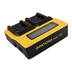 PATONA Dual LCD USB Ładowanie f. Panasonic VW-VBK180 H H100 H101 H95 VW-VBK180 HC HCV700 HC-V700