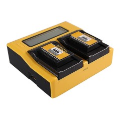 PATONA Dual LCD USB Ładowanie f. Aiptek Ordro NP-170 084-07042L-062 AHD 2 AHD H23 CB-170 Ordro