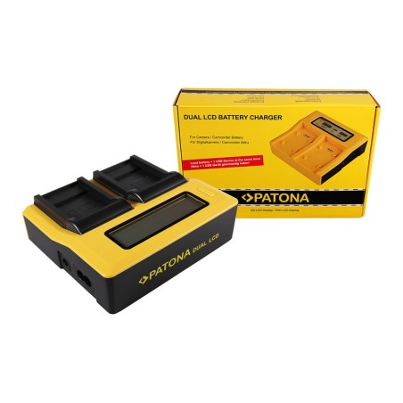 PATONA Dual LCD USB Ładowanie f. Sanyo DB-L40A L20A Xacti DMXC1 DMX-C1 DMXCA65 DMX-CA65 DSCC4