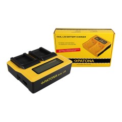 PATONA Dual LCD USB Ładowanie f. Oregon ICP103446 Naukowy ATC9K