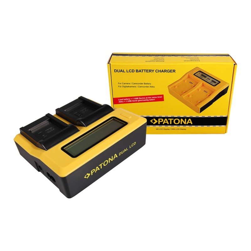 PATONA Dual LCD USB Ładowanie f. Canon NB-11L IXUS 125HS 240HS NB-11L Powershot A1200 A2200