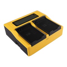 PATONA Dual LCD USB Ładowanie f. Samsung EB-F1A2GBU I519 I569 I579 I8150 i8150 W i9050 i9100