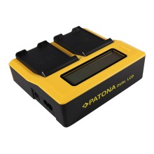 PATONA Dual LCD USB Ładowanie f. Samsung EB-F1A2GBU I519 I569 I579 I8150 i8150 W i9050 i9100